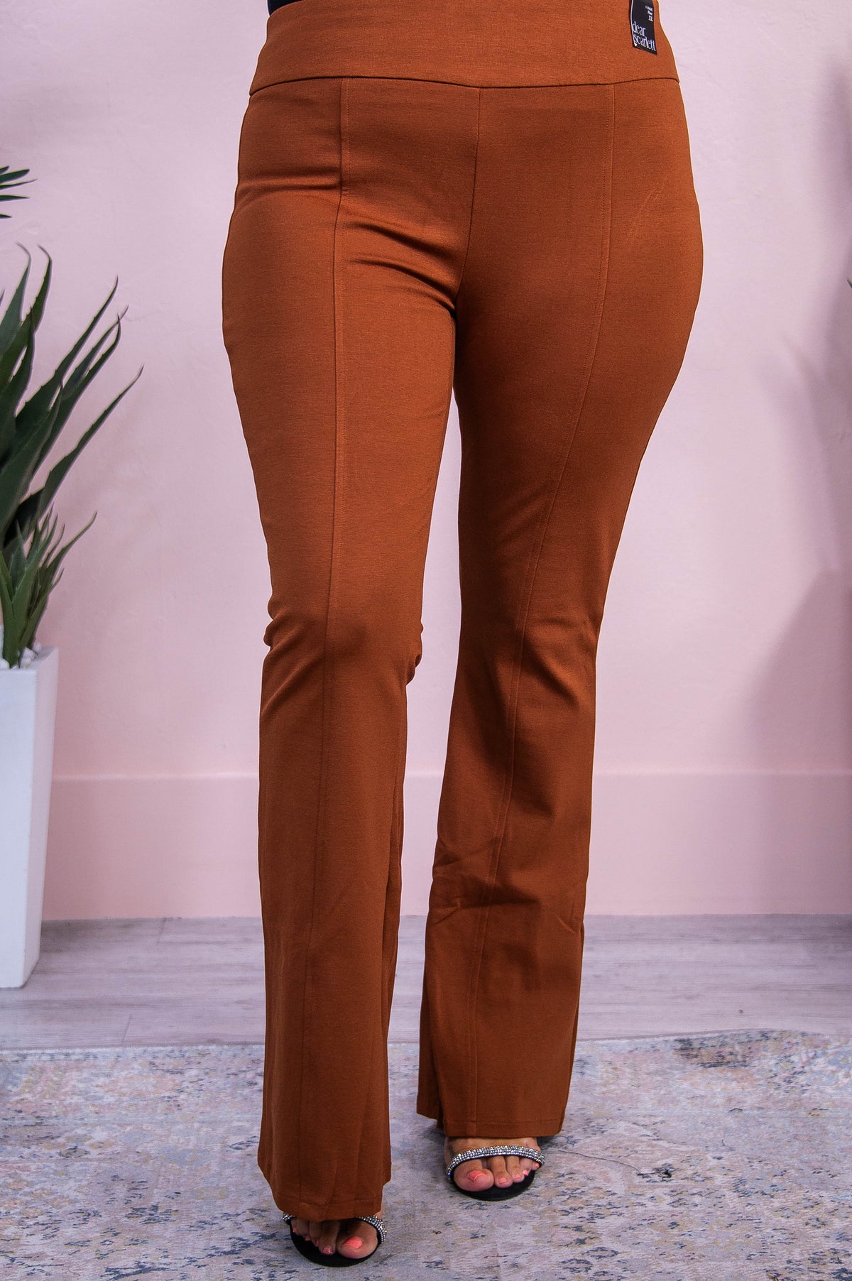 Angel Collection Chestnut Solid Flare Pants - PNT1682CN