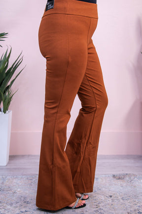 Angel Collection Chestnut Solid Flare Pants - PNT1682CN