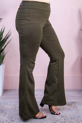 Angel Collection Olive Solid Flare Pants - PNT1685OL