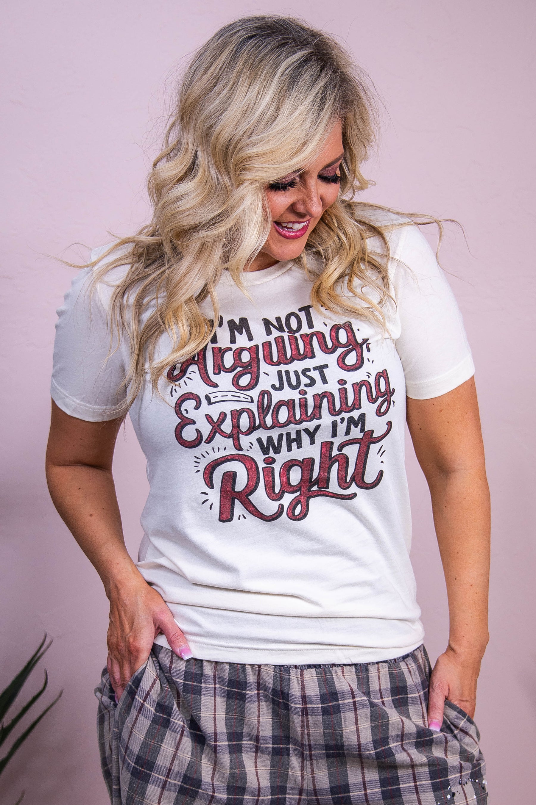 Why I'm Right Natural Graphic Tee - A3520NA