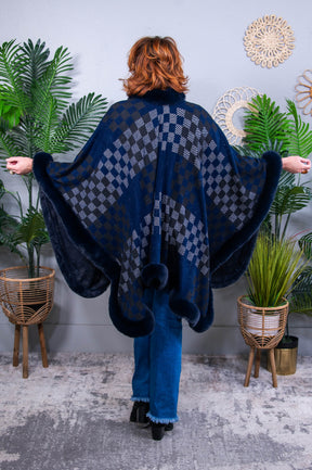 Poncho Vibes Only Charcoal - O5746CH