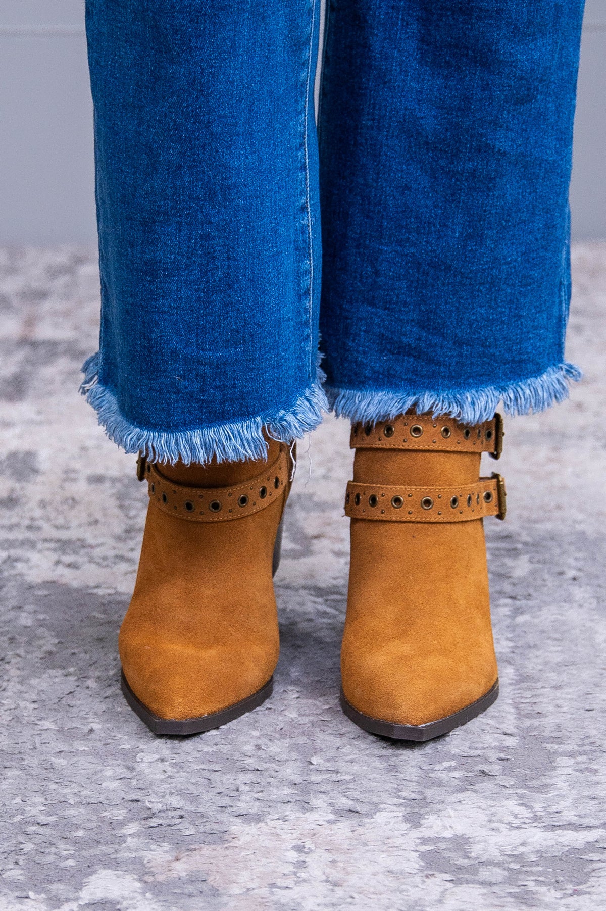 Elsa Leather Ankle Boot in Tan