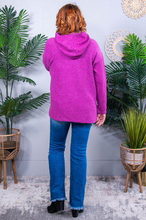 Basically My Favorite Hooded Pullover in Light Plum