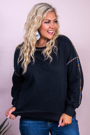 Whims Of The Weather Black Sweatshirt - T10231BK