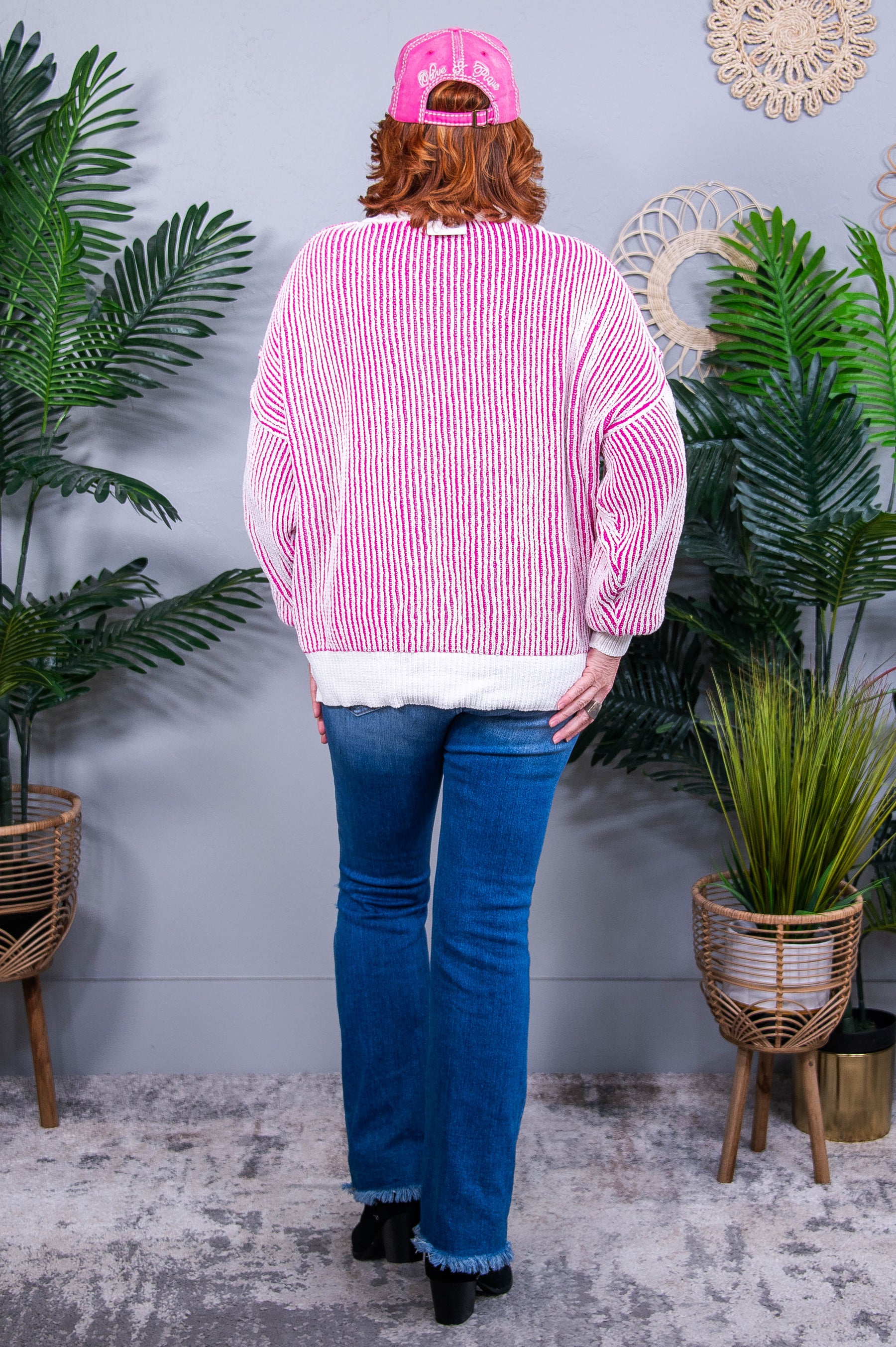 Least High Maintenance Pink Sweater Top - T10857PK