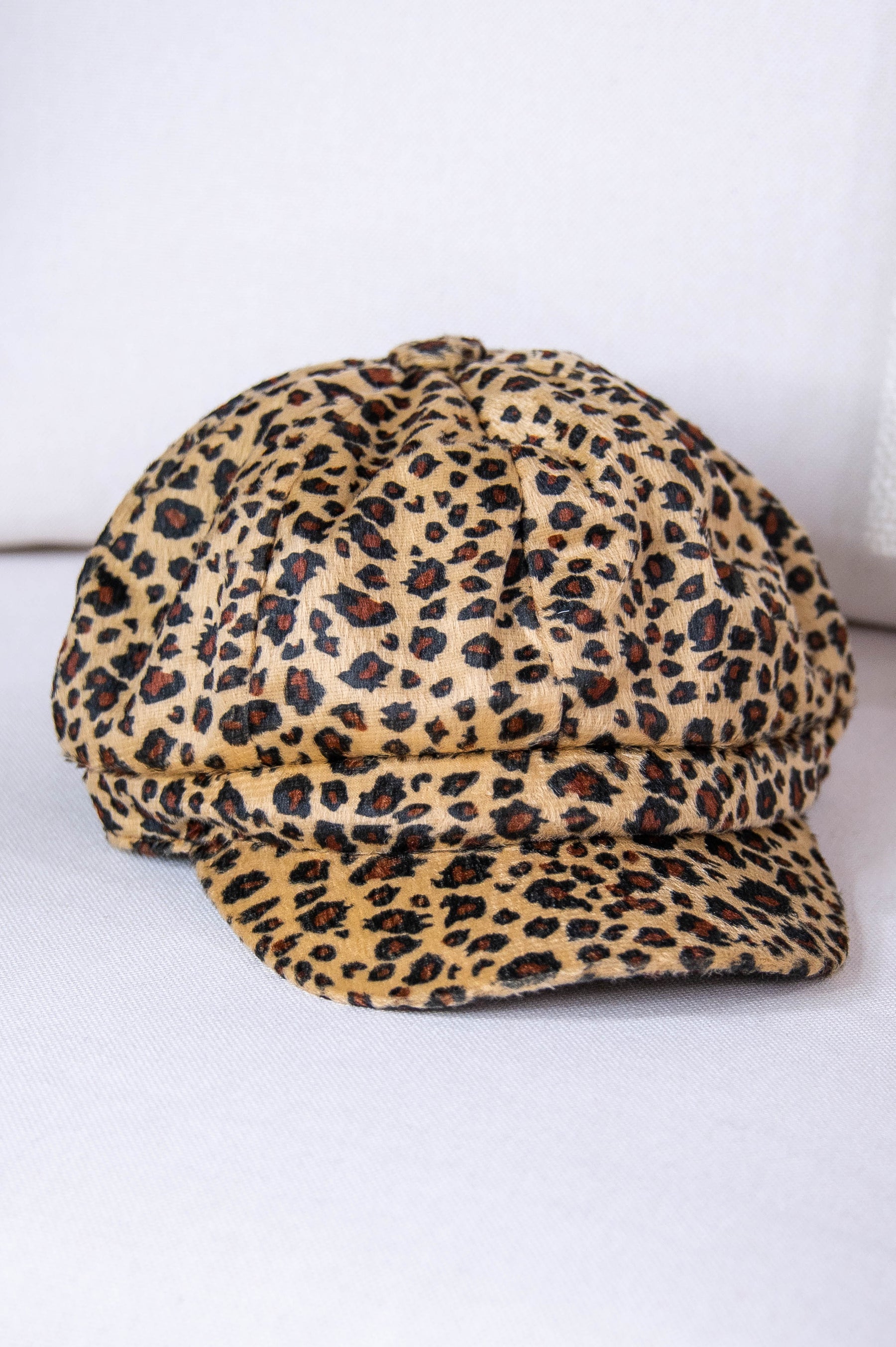 Brown Printed Newsboy Hat - HAT1513BR