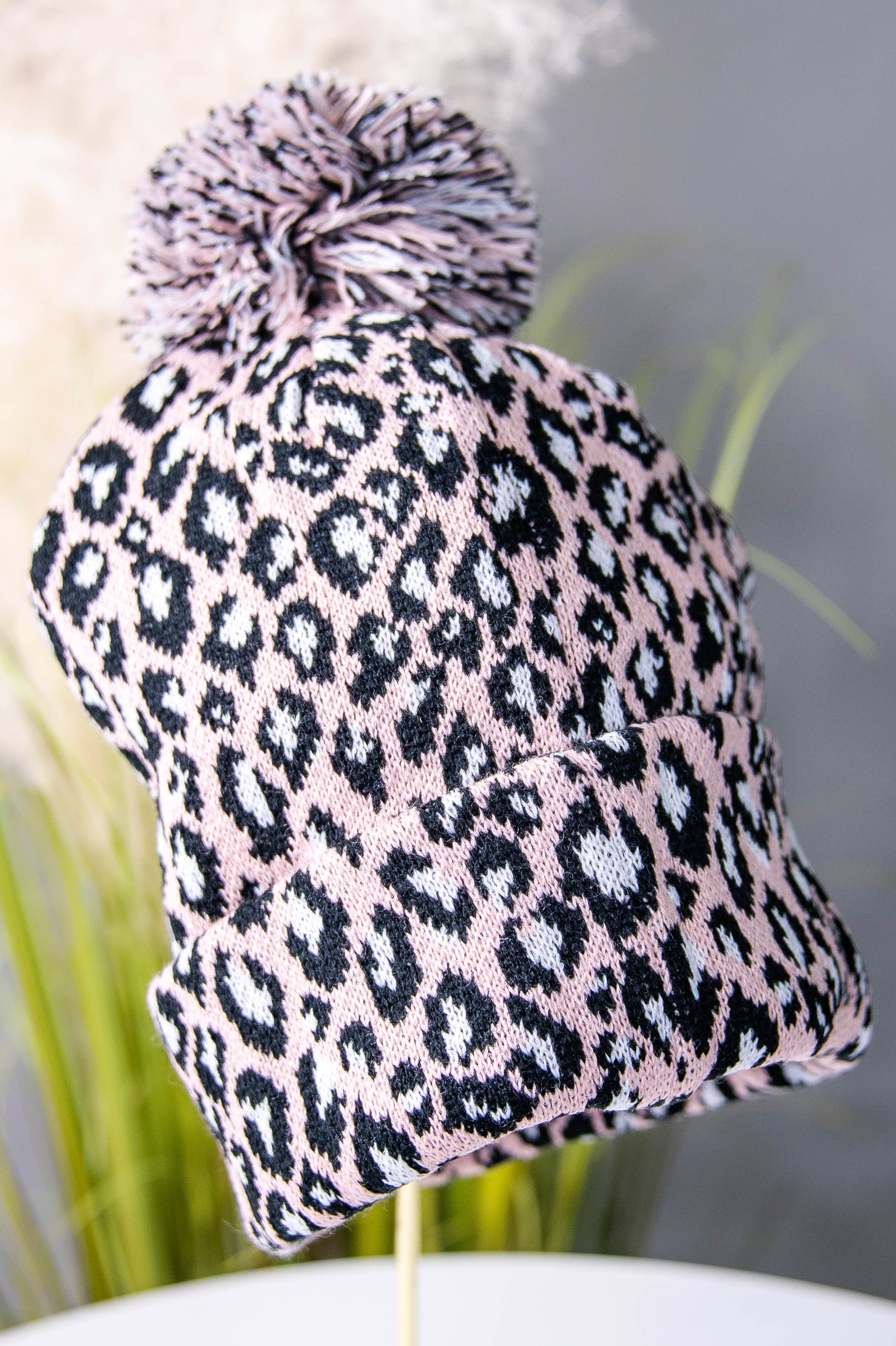 Printed Pom Pom Beanies - HAT1515