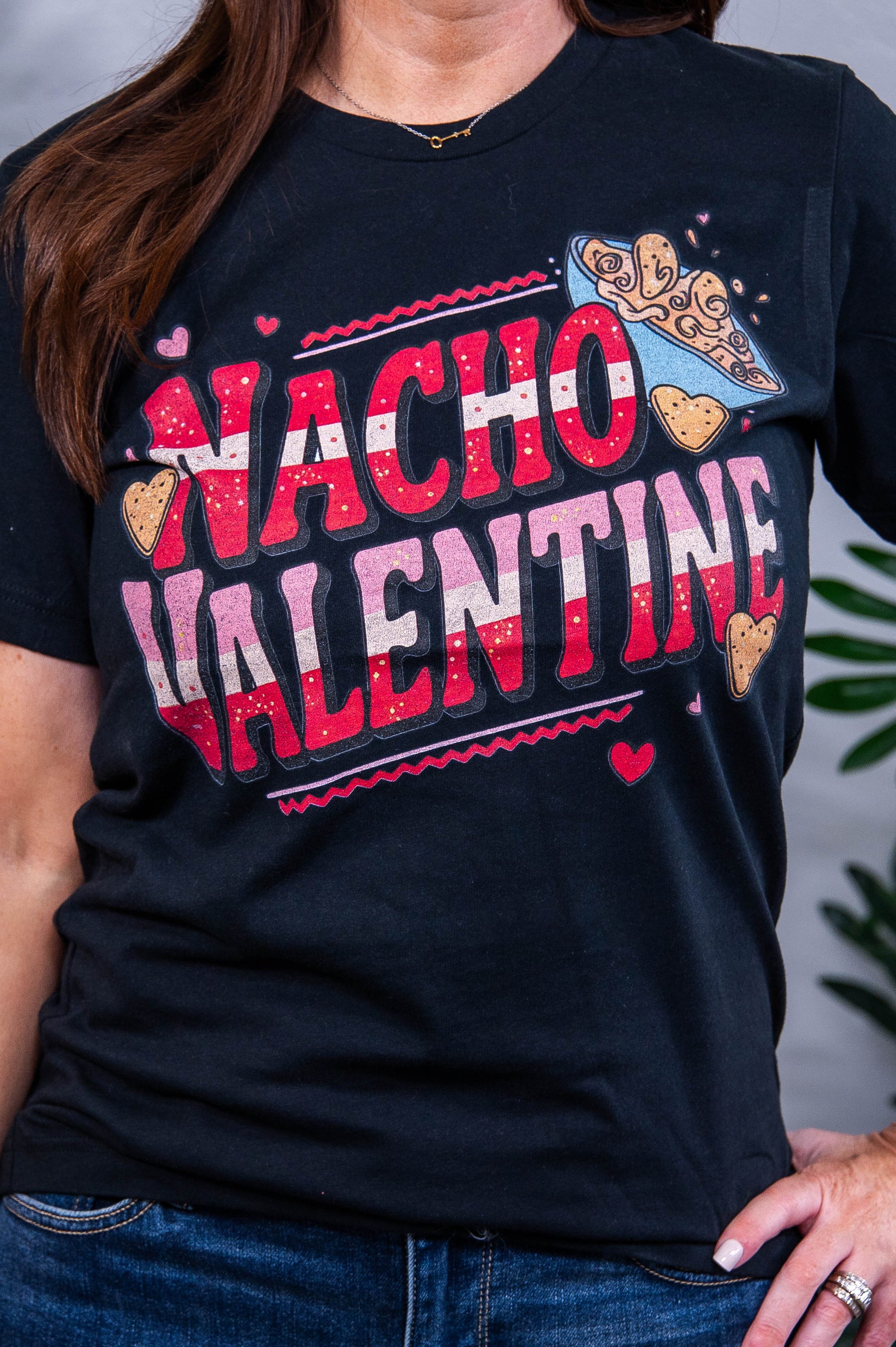 Nacho Valentine Vintage Black Graphic Tee - A3919VBK