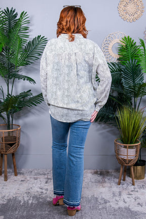 Terms of Endearment Dolman Sleeve Button Up