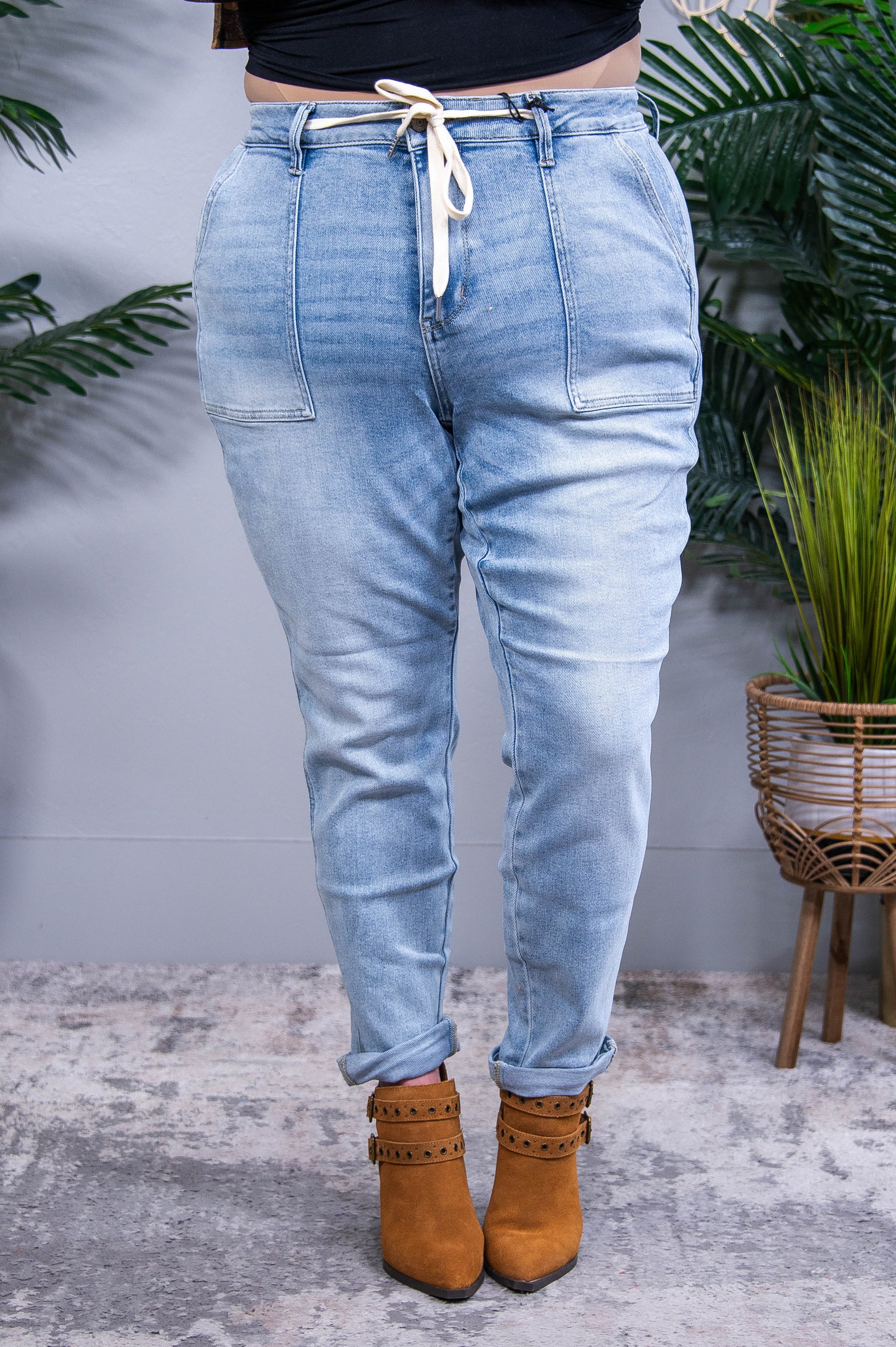 Cooper High Rise Vintage Denim Jogger