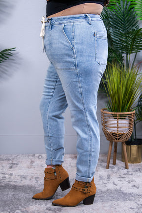 Cooper High Rise Vintage Denim Jogger