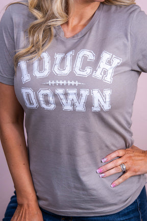 Touchdown Heather Stone Graphic Tee - A3535HST