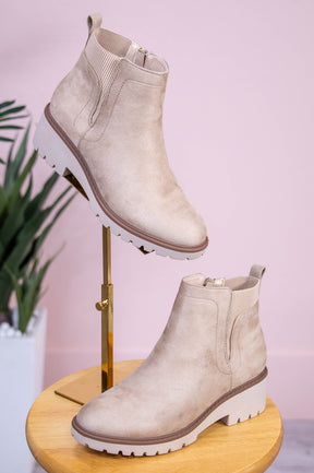 Truth Teller Wheat Solid Suede Boots - SHO2729WT