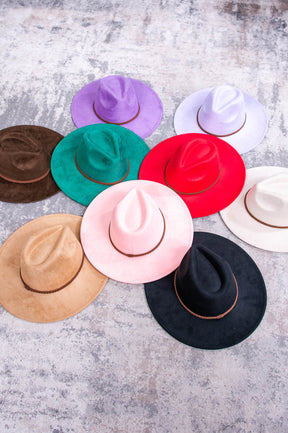 Fedora With Brown Braided Band - HAT1519 (9 Colors)