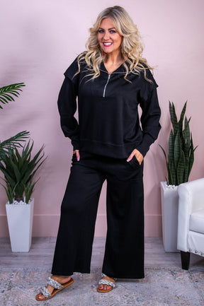 Cozy To The Touch Black Solid top - T10281BK