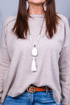 Simply Basic Heather Mocha Sweater Top - T10935HMO