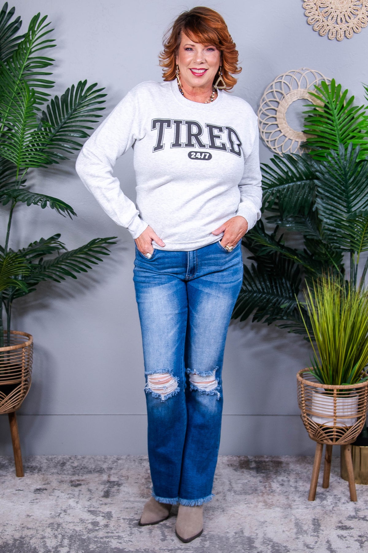 Tired Ash Graphic Sweatshirt - A3950AH