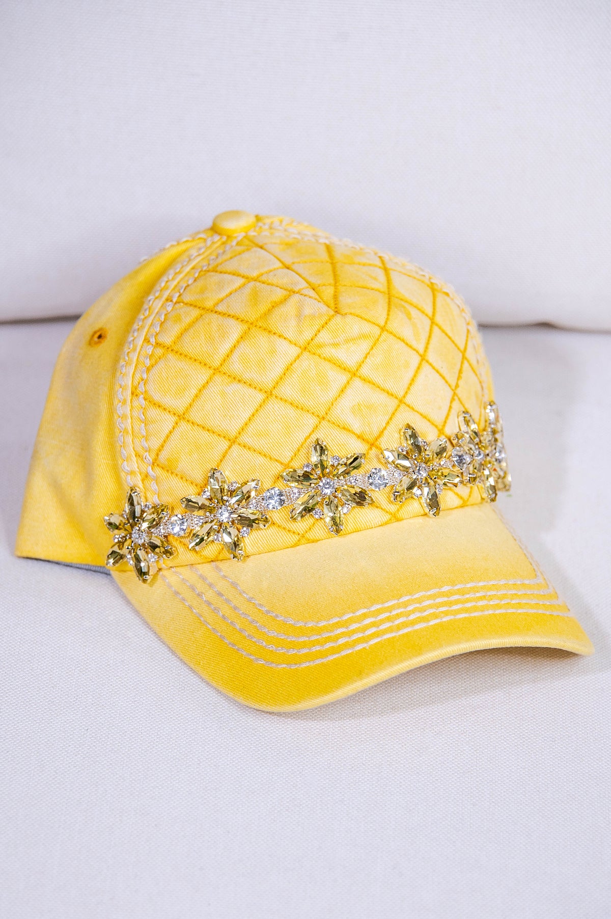 Bling Quilted Baseball Hat - HAT1516