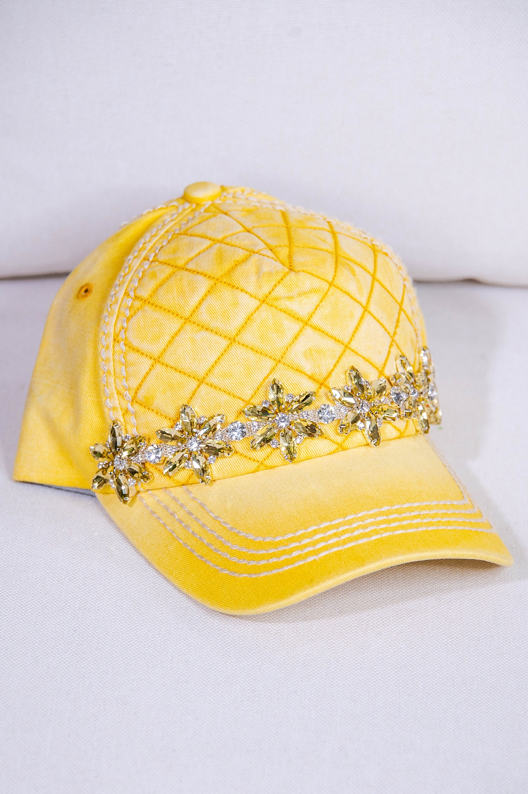 Bling Quilted Baseball Hat - HAT1516