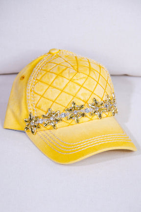 Bling Quilted Baseball Hat - HAT1516