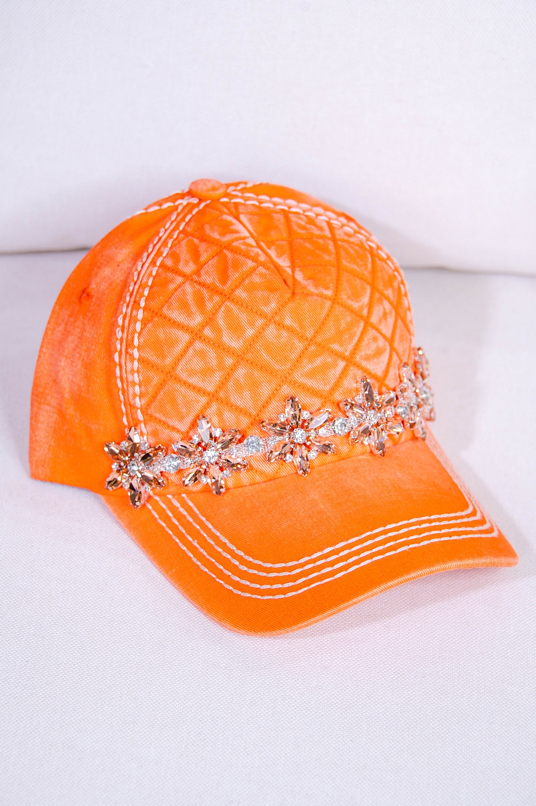 Bling Quilted Baseball Hat - HAT1516