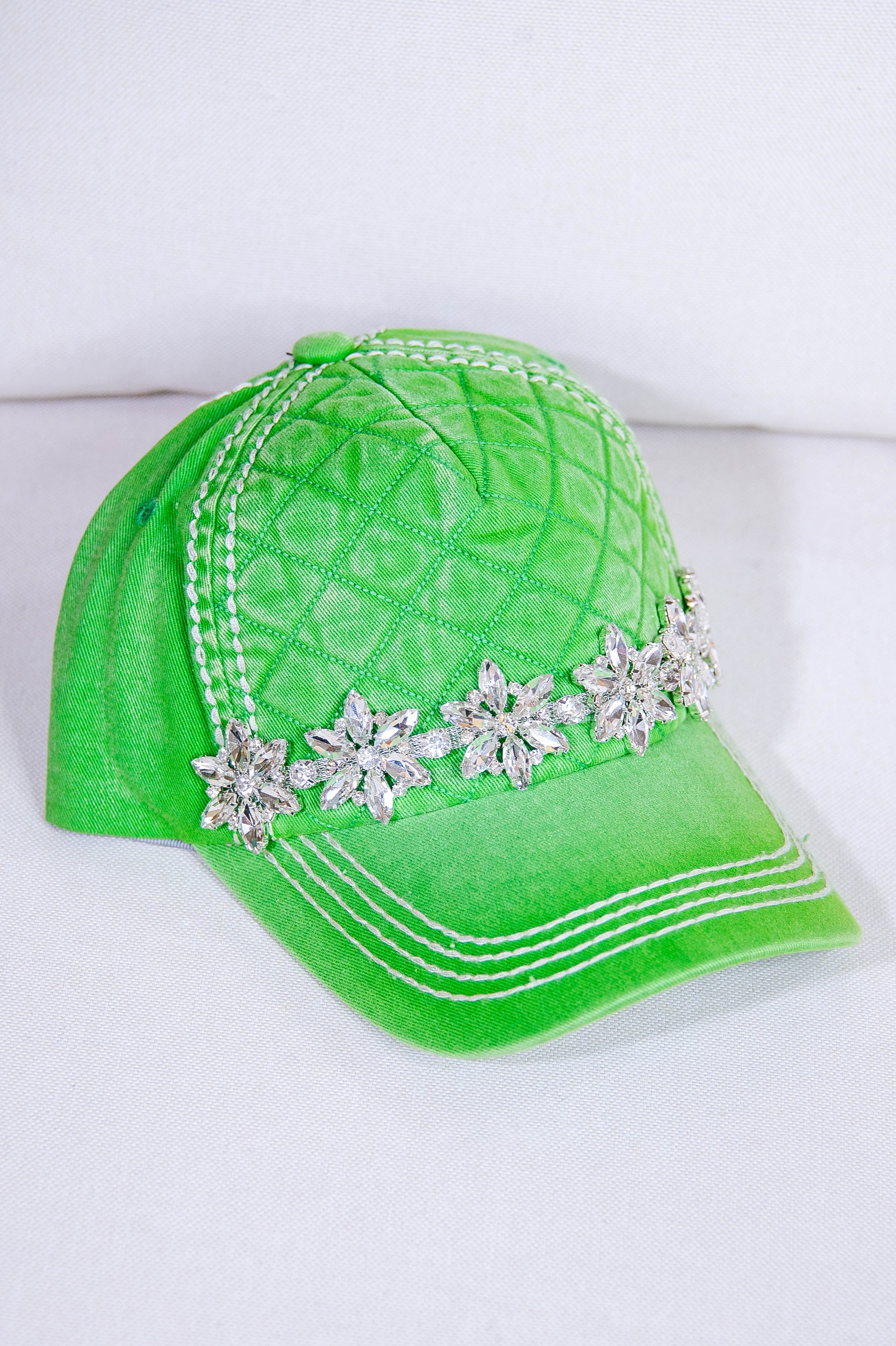 Bling Quilted Baseball Hat - HAT1516