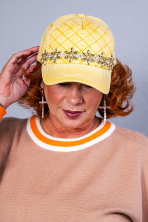 Bling Quilted Baseball Hat - HAT1516