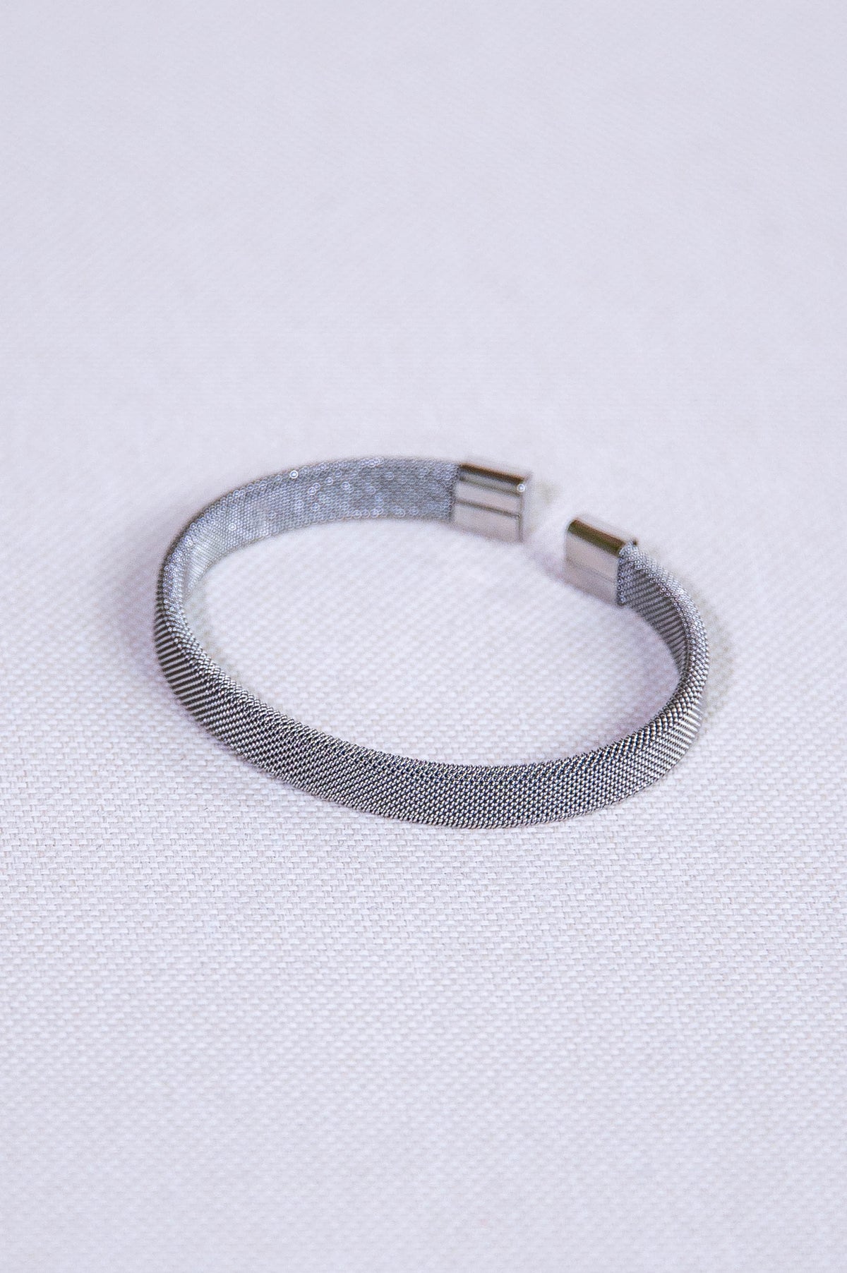 Silver Cuff Bangle Bracelet - BRC3439SI