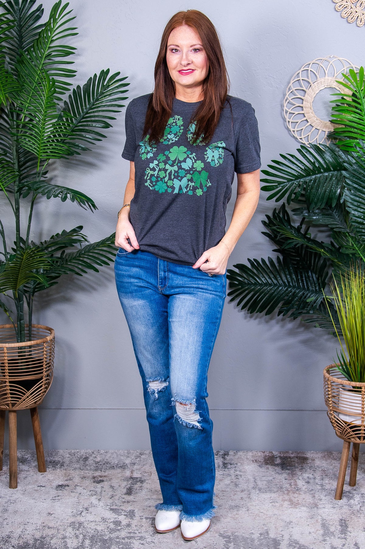 Irish For The Day Dark Heather Gray Graphic Tee - A3963DHG