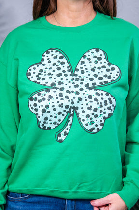 Pinch Proof Kelly Green Printed Graphic Sweatshirt - A3958KGN