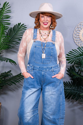 Always Your Number One Medium Denim Overalls - RMP844DN