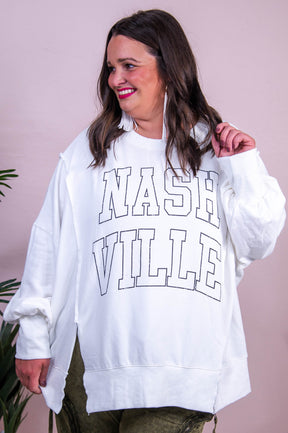 Nashville White Sweatshirt - T10345OW