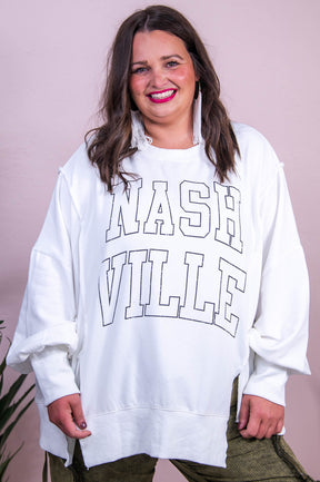 Nashville White Sweatshirt - T10345OW