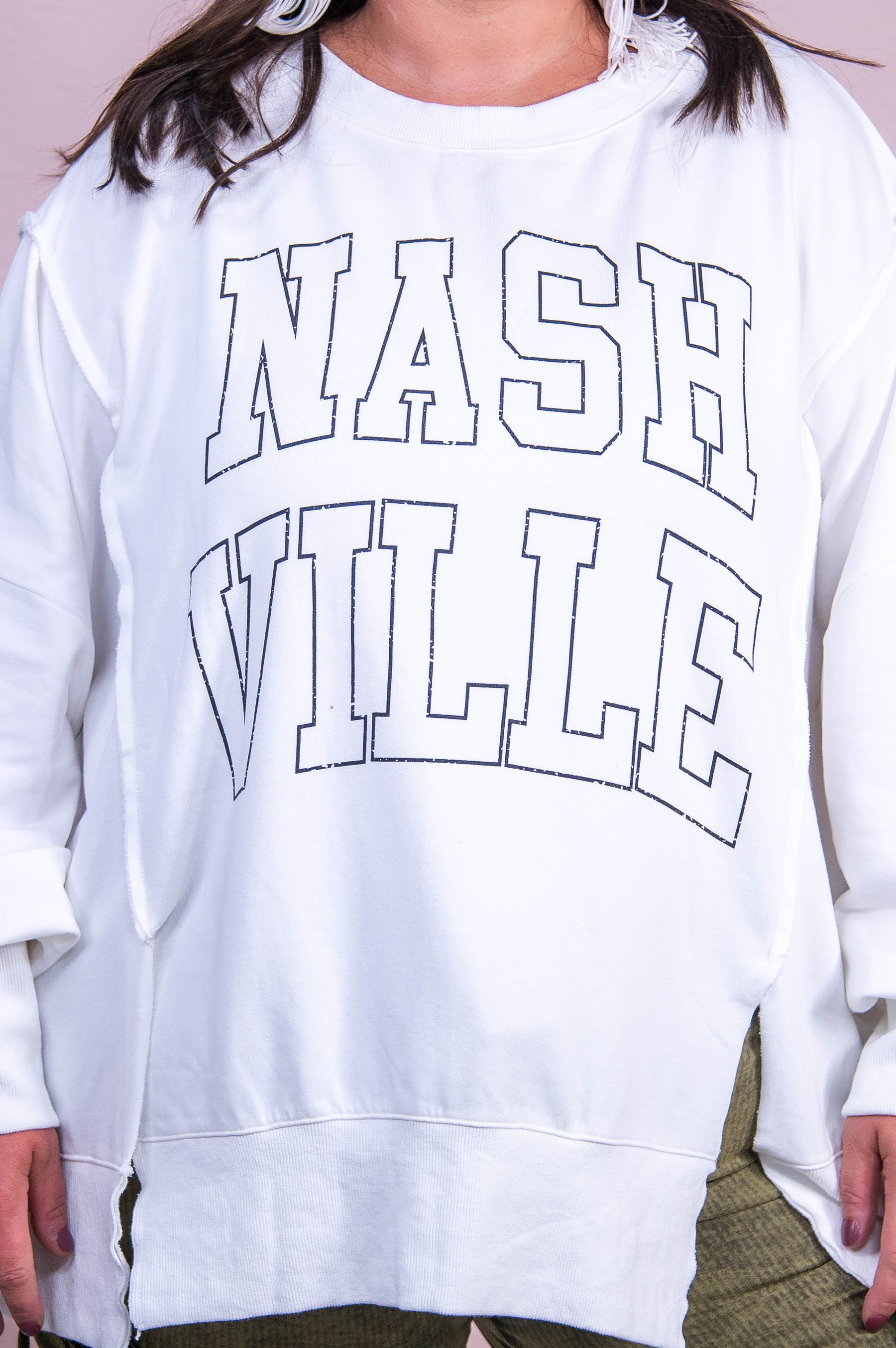 Nashville White Sweatshirt - T10345OW