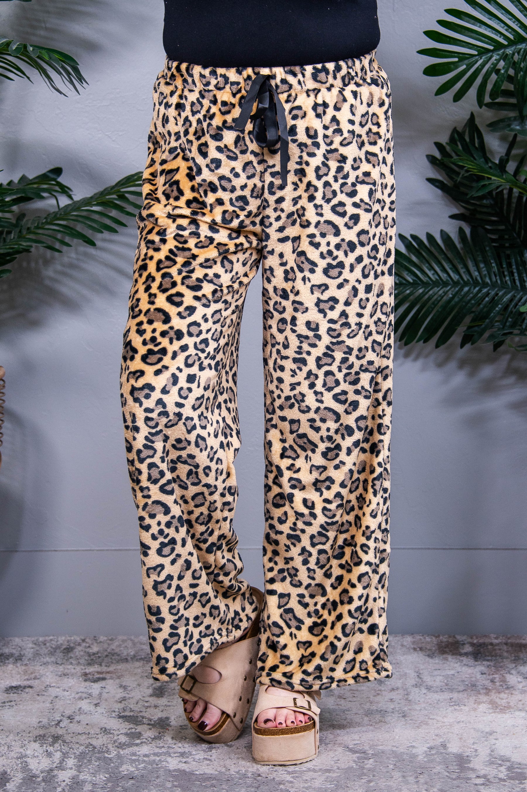 Wild Side Wide Leg Plush Pants