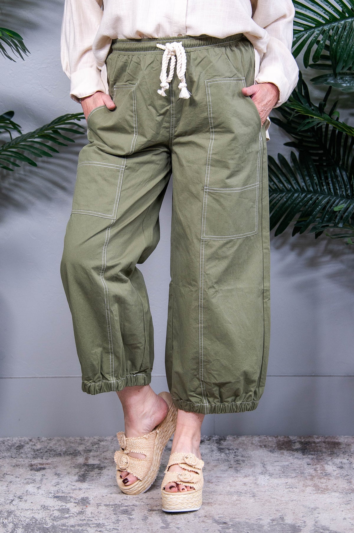 Time Traveler Olive Pants - PNT1769OL