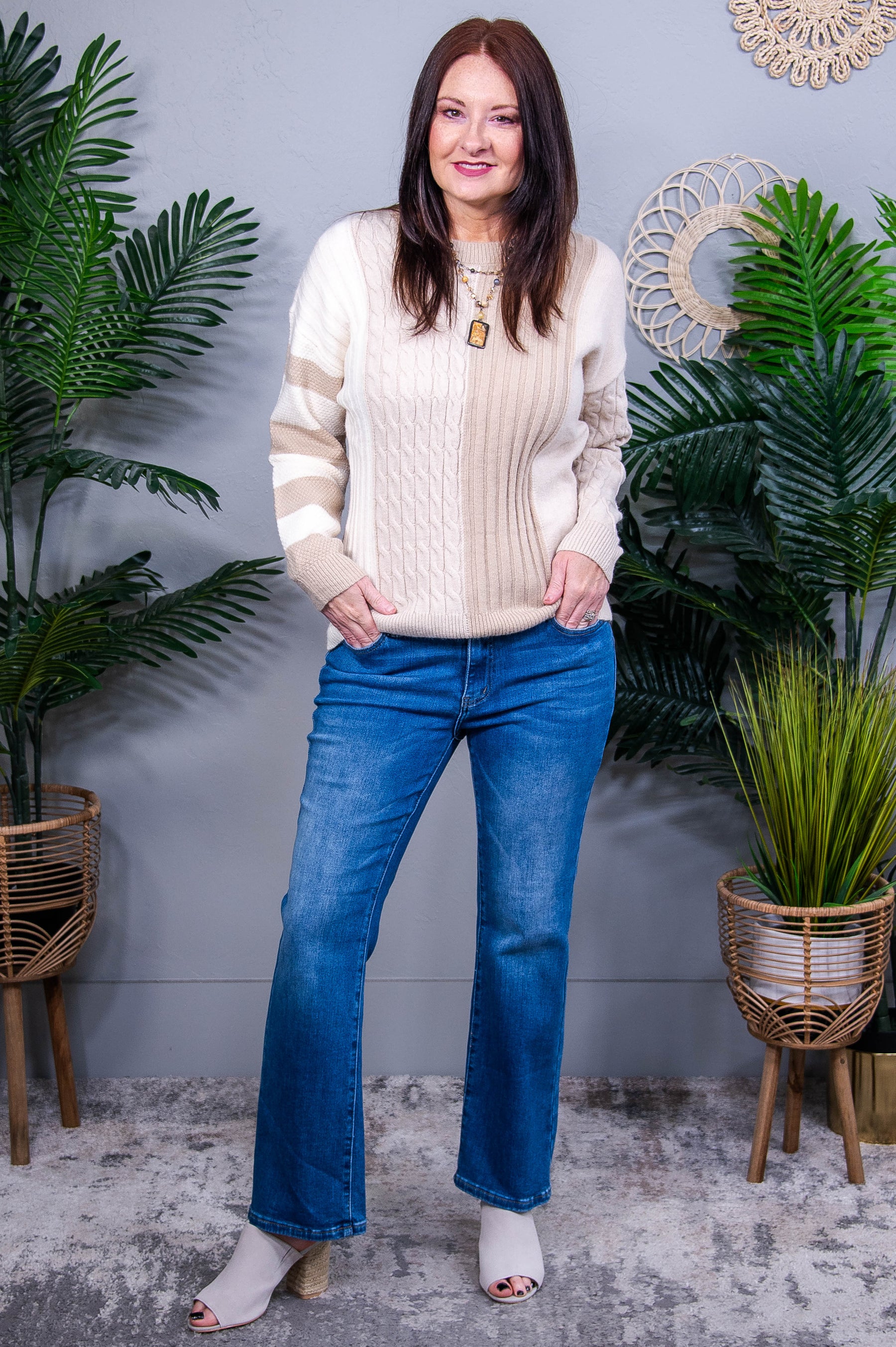 Caroline Mid Rise Ankle Jeans