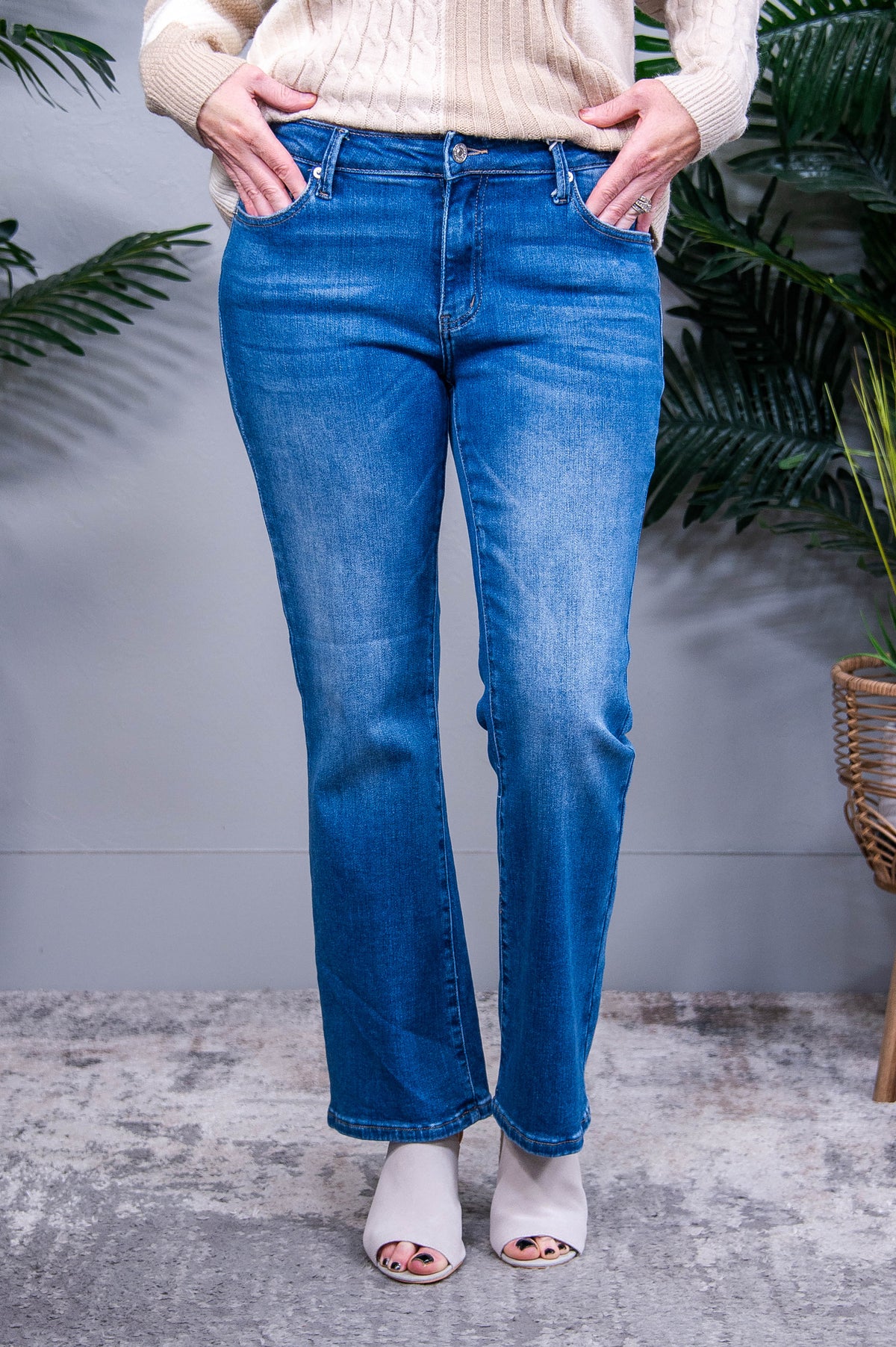 Caroline Mid Rise Ankle Jeans