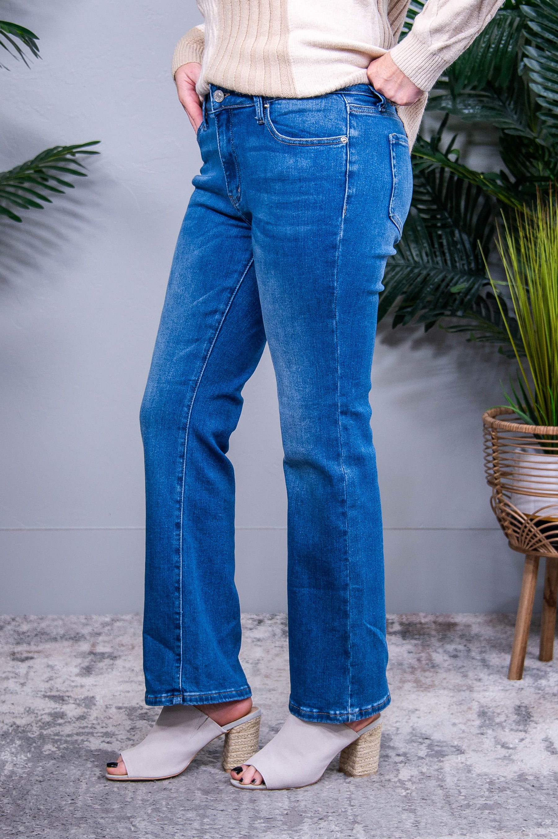 Caroline Mid Rise Ankle Jeans