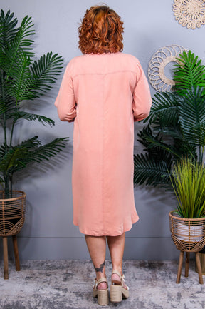 Always Effortless Burnt Coral Dress