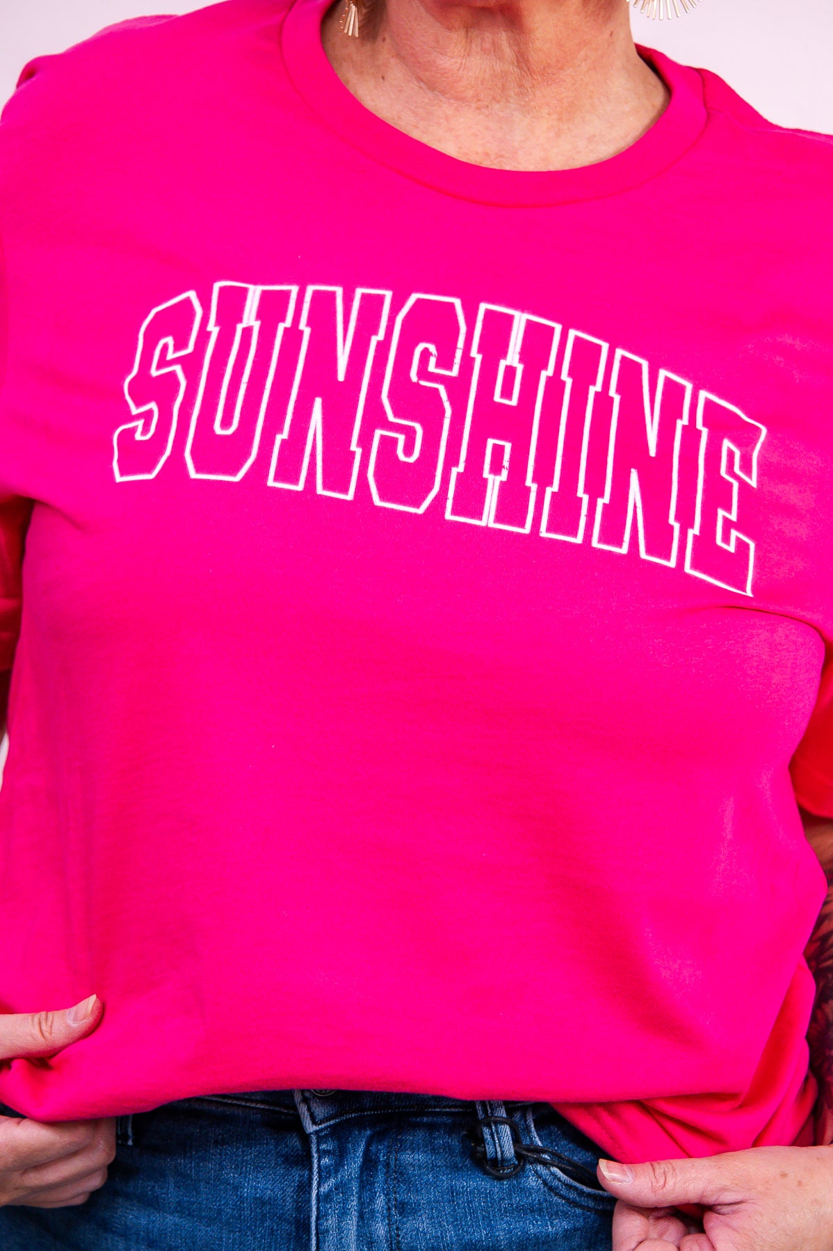 Sunshine Fuchsia Graphic Tee - A3355FU