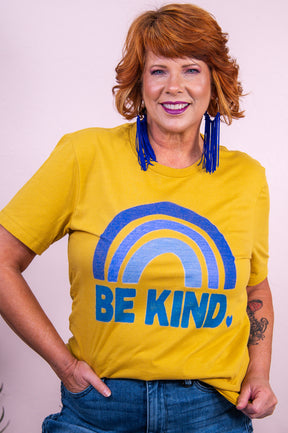 Be Kind Mustard Graphic Tee - A3358MU