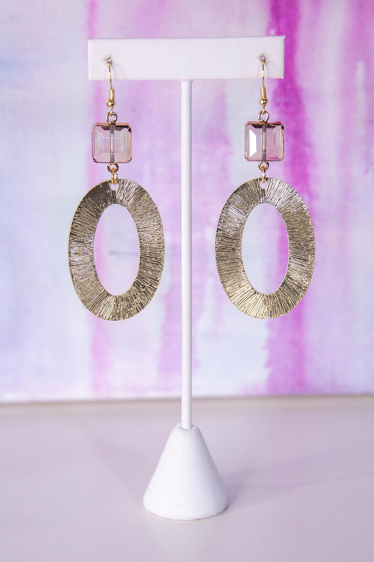 Gold Oval Earrings - EAR4409GD