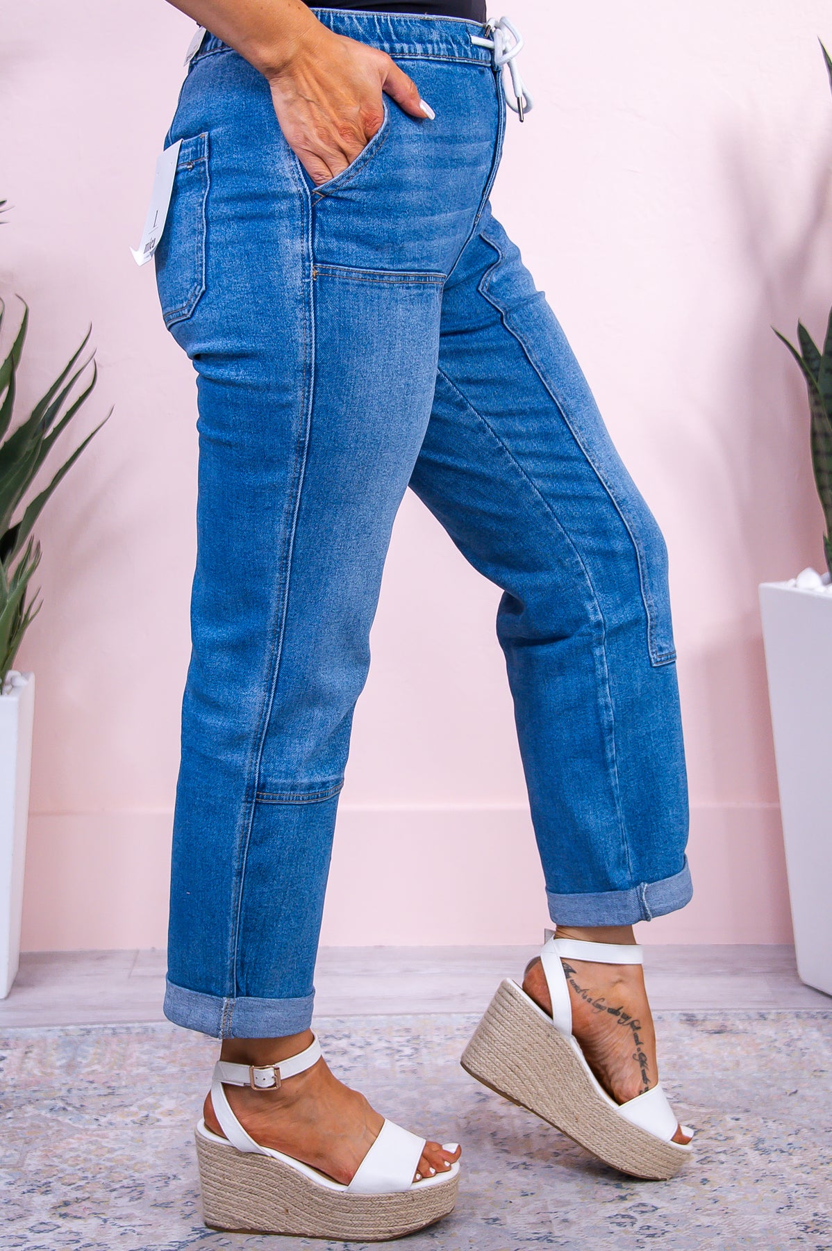 Christa Medium Denim Jeans - K1158MDN