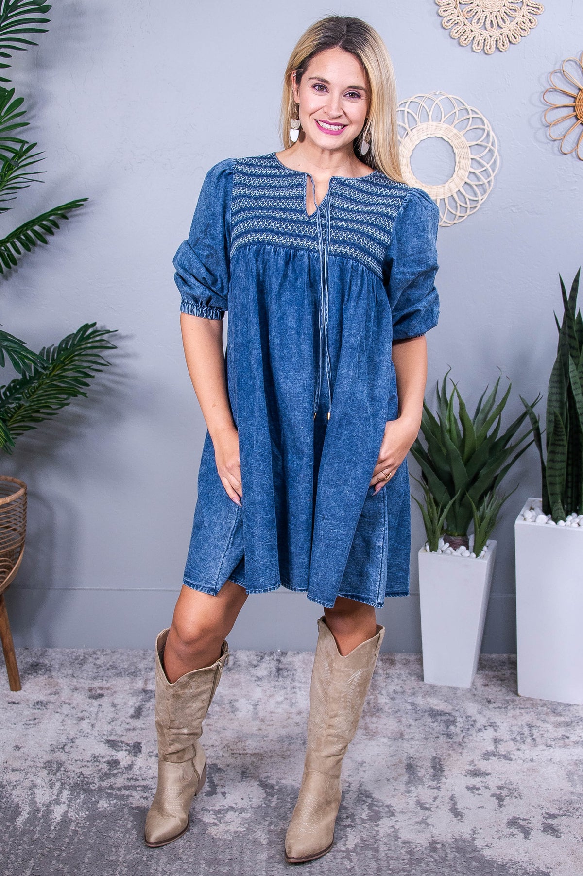 Love Awaits Denim Dress - D5546DN