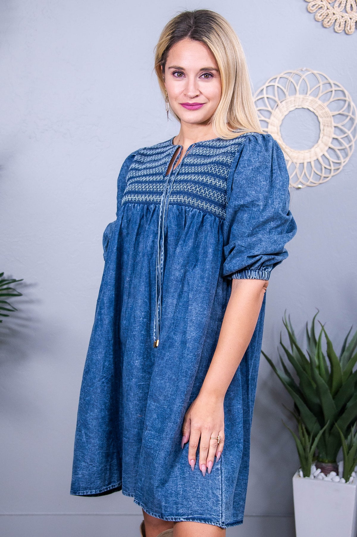 Love Awaits Denim Dress - D5546DN