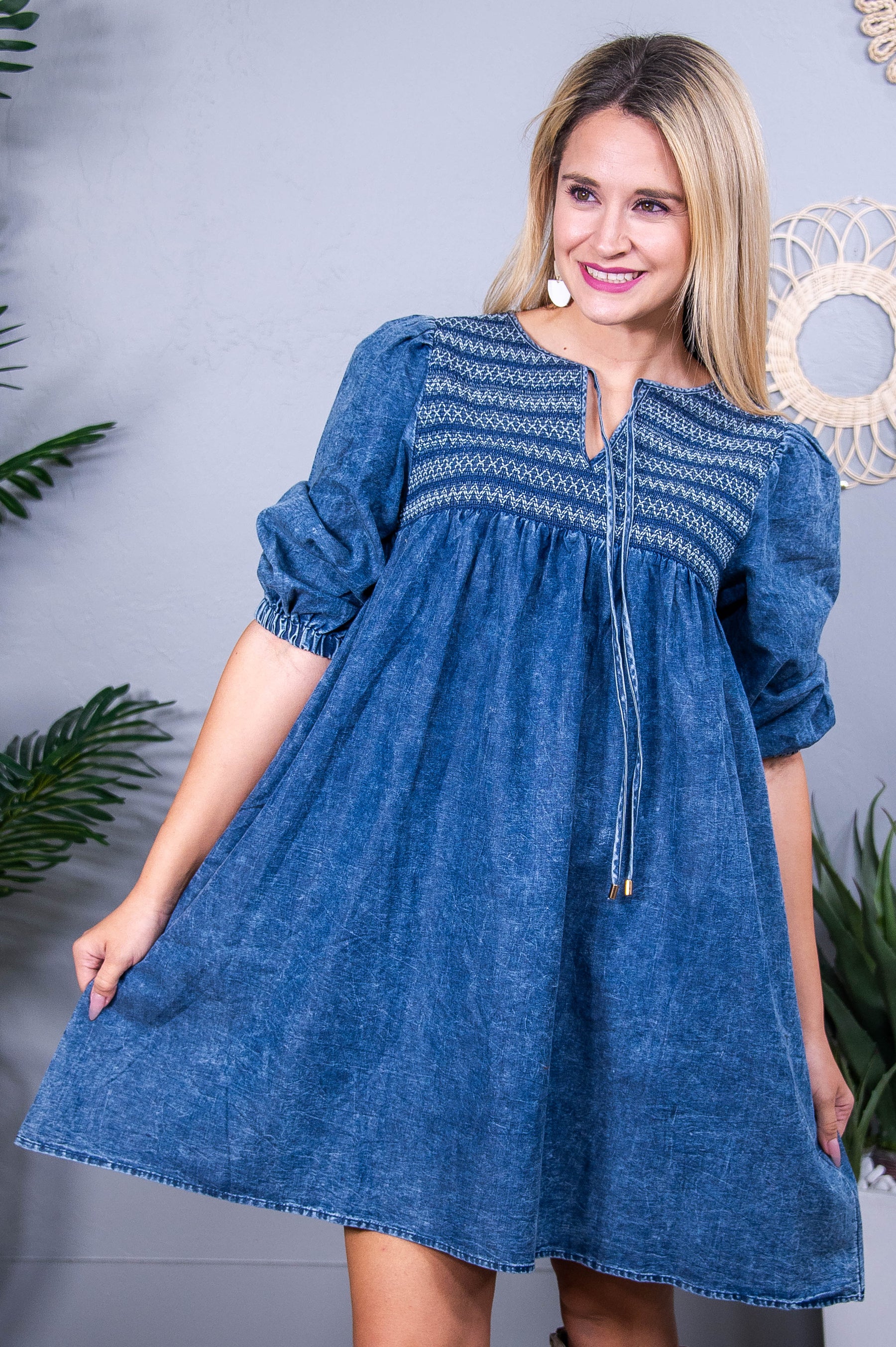 Love Awaits Denim Dress - D5546DN