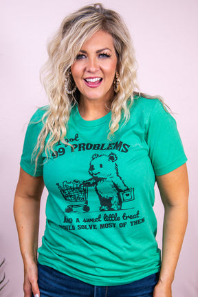 I Got 99 Problems Heather Kelly Green Graphic Tee - A3375HKG