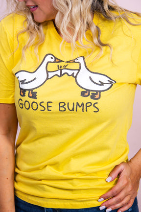 Goose Bumps Daisy Yellow Graphic Tee - A3380DYE