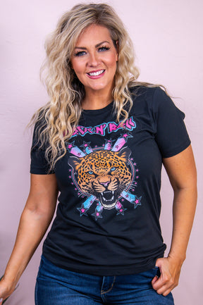 Rock & Roar Vintage Black Graphic Tee - A3376VBK